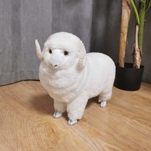 양인형 천연양모 사진용 소품 거실 장식, 울라이크 면양-대(30*37cm)