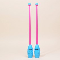 nicespo 리듬체조곤봉 아동용 (36cm) 멀티컬러, 핑크+스카이블루