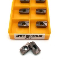 터닝툴APMT1135 M2 H2 VP15TF 밀링 인서트 내부 선삭 공구 CNC 인덱서 블 선반 APMT 1135 초경, 01 APMT1135 M2 VP15TF, 01 10PCS