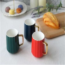 플랫화이트잔 아인슈페너잔 아이스아메리카노컵, 다홍
