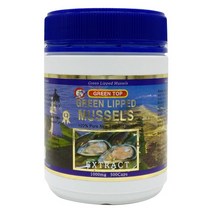 뉴질랜드 그린탑 초록입홍합 1000mg 500캡슐 푸른입홍합 그린머슬 초록홍합, 100캡슐
