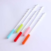 실리콘페트브러쉬 슬림병솔 세척솔 병솔 입구좁은병솔, 1, 랜덤발송