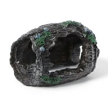 엔틱 빈티지 부서진 원형통 모형 어항 인테리어 나무통 수족관 장식