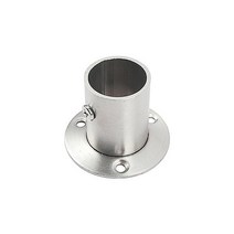 파이프고정소켓 옷걸이봉 옷봉소켓 진열 25파이 스텐 원형롱소켓 P787, 색상:단일색상|사이즈:기본, 단품