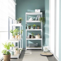 스피드랙 무볼트 조립식 화이트 앵글 선반, 1개