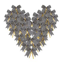 Micomon 8.9cm(3-1/2인치) 라이트 그린 메탈릭 트위스트 타이 리본 물고기 꼬리가 있는 선물 포장용 (라이트 그린 50개/팩), blackgingham