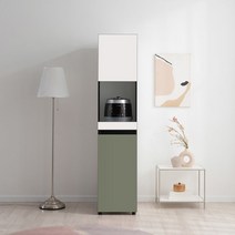 [리센트] 커스텀 밥솥 슬라이딩 주방수납장 400(광폭형), 문 열리는 방향:우측형