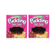 이지엔 쉐이킹 푸딩 헤어컬러, 5.6 라즈베리 레드브라운, 8개