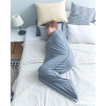 수면잠옷 슬립색 허그유 꿀잠 숙면 입는이불 담요대용 침낭