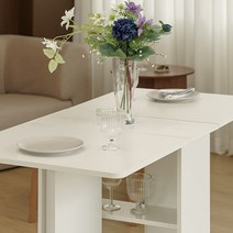 파케른 화이트 접이식 선반 사이드 미니 폴더블 테이블