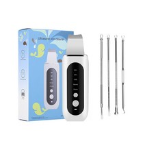 뷰티디바이스초음파 스킨 스크러버 필링 블랙헤드 리무버 딥 페이스 클리닝 쇼블 이온 모공 클리너 LED, 02 machine tool