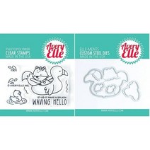 Avery Elle - Make A Splash Fox in Float 스탬프 & 다이 세트 포켓 포함