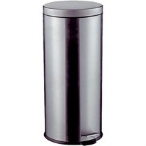 WESCO (웨스코) 페달식 휴지통 스테인리스 미러 크기∅29.5xH67.5cm 페달빈 30L 103 103634-47, 스테인리스 매트