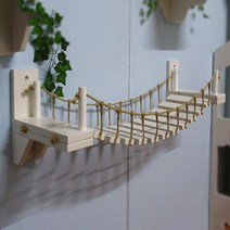 고양이구름다리 벽캣타워 나무 고양이방꾸미기 화이트, 1개, 다리1m(고정선반없음)