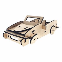 우드 조립 카 자동차 만들기 키트 세트 재료 미술 수업 활동 도안 꾸미기 방과후 미니어쳐 종이