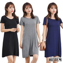 홈웨어 숏원피스 / 베이직 라운드 모달 숏원피스 / 임부복