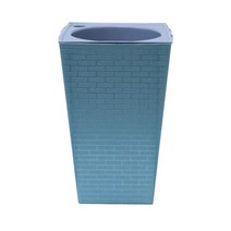 희귀 비싼 다육이 마술 화분 그루트화분 가오갤 콩분 슬릿분 다육이콩분 블루베리 슬릿분벽돌 패턴 모조 금속 플라스틱 꽃 냄비, 27.2x12x17.5cm, b