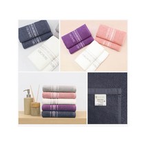 샤보렌 디럭스40 송월타월 수건 타올 답례품 승원타올 무료자수 포장 인쇄, 보라