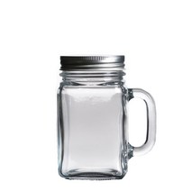 다용도 손잡이 유리병 400ml, 블랙