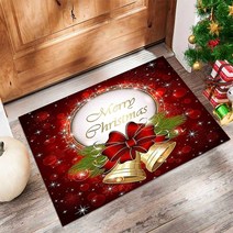 먼지없는 거실 크리스마스 러그 카페트 인테리어 겨울 매트 큐티 리빙 메리