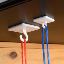 천장고정 고정형 모기장걸이 낚시줄공중걸이 천정부착용고리 부착후크, 대 4P