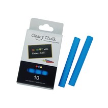 클리니 탄산분필 칠판분필(11가지색) - 10개입 분필, 파랑