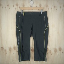 빈티지다온 라푸마 여성 폴리 형광 라인 카키 5부 팬츠 반바지 70