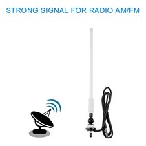 해양 보트 라디오 안테나 자동차 방수 고무 오리 다이폴 유연한 공중 해양 FM AM 변조기 요트 ATV UTV RV 트랙터, 중국, 하얀