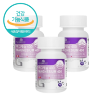 그린코어 산화 마그네슘 400mg 영양제 보충제 마그네슘제 건강증진, 3통, 1200mg/108g/270정, 9개월분