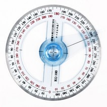 각자 디지털 각도자 원형 플라스틱 360 도 포인터 각도기 눈금자 학생 문구 선물 가정용 각도 파인더 10cm, 한개옵션0
