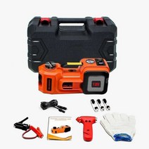 3 1 전기 유압 자동차 잭 키트 12V 5Ton 충격 렌치 타이어 팽창기 내장 LED 수리 리프트 도구, [01] only jack no wrench