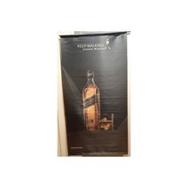 조니 워커 블랙 라벨 Big Satin Advertising Banner Scotch 위스키 Sign