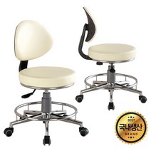 이에스케어 AS-303B 미용의자 진료의자 피부관리실 높낮이조절 보조의자 의자, AS-303B 아이보리