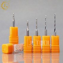 1pc 3.175mm SHK 우드 커터 CNC 라우터 비트 2 플루트 나선형 엔드 밀 더블 밀링 PVC 아크릴, 09 3.175x2.5x15