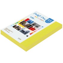 종이문화 프린트프로 칼라복사지 A5 120g No.08 브라이트옐로우 160매