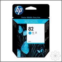 오케이전산 HP 정품플로터잉크 No.82 C4911A Cyan DJ500 69ml 800, 1