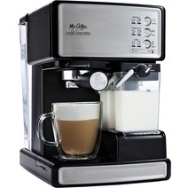 Mr. Coffee 카페 바리스타 에스프레소 및 카푸치노 메이커 실버(Silver)