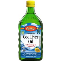 칼슨랩 노르웨이 대구간유 천연레몬향 1000mg, 500ml