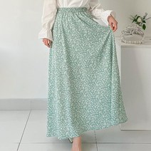 퍼니걸스 9963 밴딩 플라워 맥시 롱 스커트 여성의류