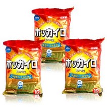 코와하쿠겐코카팩토리 홋카이로 포켓용 온열팩 10개입, 3개
