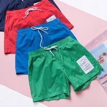 토모나리 토모나리 라벨링 스윔팬츠, 네이비 Navy