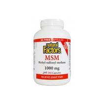 네츄럴팩터스 MSM 식이유황 Methyl-sulfonyl-methane 1000mg 210+30정, 1개