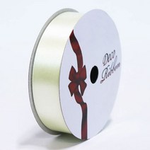 금비 공단리본 고밀도주자리본(20mm*15m), CC#04 크림색, 15m