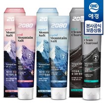 애경 [애경]2080 히말라야 마운틴 솔트/차콜 치약 120g x12개, 핑크 x6개 + 차콜 x6개