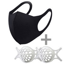 제이제이유통 마스크 트렌드 가드 먼지 3D 편한 차단 10매 증정 자외선 숨쉬기 9W9B5740, 1개, 블랙10개
