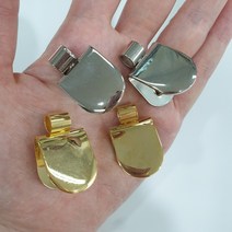 가방끈 연결 집게 2개 1set / 2color / 손쉬운 부자재 뜨개질 수예 클러치 가방, 실버