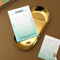 [KT알파쇼핑][바보사랑]디자인 스티키 잇 원고지 메모지 포스트잇, 핑크