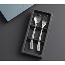 인스푼 티스푼포크 돌답례품 티스푼세트, 윙크 2P (포크1+티스푼1), 인쇄 / 포장 (골드)