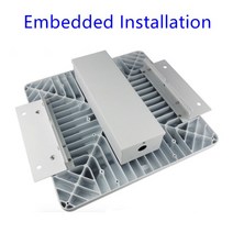 LED 캐노피 빛 60w 80w 100w 150w 뒤뜰 차고 LED 주유소 램프 표면 탑재 recessed 탑재 된 휘발유 역 빛, 02 80W_02 Nature White 4000k, 03 Eebedded Mounted