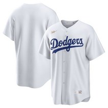 [해외] 나이키 저지 유니폼 MLB LA 다저스 홈 쿠퍼스타운 컬렉션 팀 저지 화이트 792524